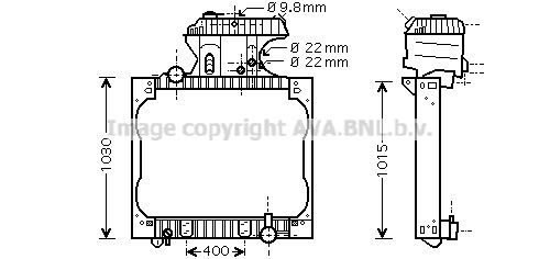 AVA QUALITY COOLING Радиатор, охлаждение двигателя MN2016